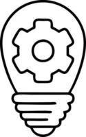 Idea solution icon symbol vector image. Illustration of the creative innovation concept design. EPS 10