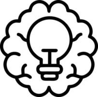 Idea solution icon symbol vector image. Illustration of the creative innovation concept design. EPS 10