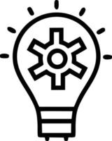 Idea solution icon symbol vector image. Illustration of the creative innovation concept design. EPS 10