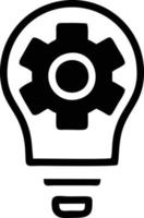 Idea solution icon symbol vector image. Illustration of the creative innovation concept design. EPS 10