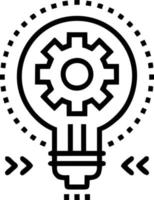 Idea solution icon symbol vector image. Illustration of the creative innovation concept design. EPS 10