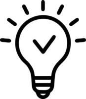 Idea solution icon symbol vector image. Illustration of the creative innovation concept design. EPS 10