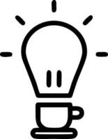 Idea solution icon symbol vector image. Illustration of the creative innovation concept design. EPS 10