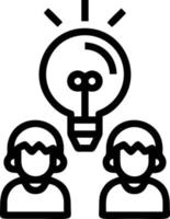 Idea solution icon symbol vector image. Illustration of the creative innovation concept design. EPS 10