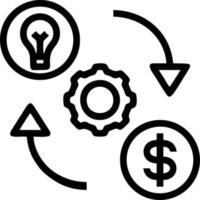 Idea solution icon symbol vector image. Illustration of the creative innovation concept design. EPS 10