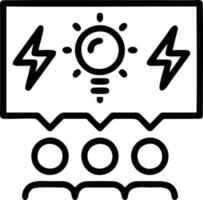 Idea solution icon symbol vector image. Illustration of the creative innovation concept design. EPS 10