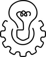 Idea solution icon symbol vector image. Illustration of the creative innovation concept design. EPS 10
