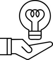 Idea solution icon symbol vector image. Illustration of the creative innovation concept design. EPS 10