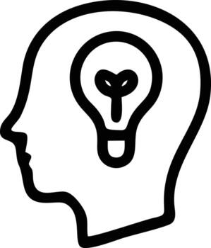 Idea solution icon symbol vector image. Illustration of the creative innovation concept design. EPS 10