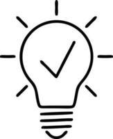 Idea solution icon symbol vector image. Illustration of the creative innovation concept design. EPS 10