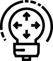 Idea solution icon symbol vector image. Illustration of the creative innovation concept design. EPS 10