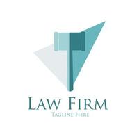 Law firm logo. justice icon. Corporate lawyer symbol. Legal advocate emblem. Vector illustration.