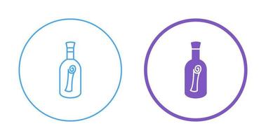 Scroll in Bottle Vector Icon