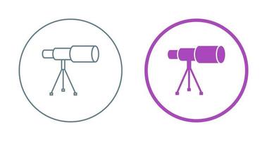 Telescope on Stand Vector Icon