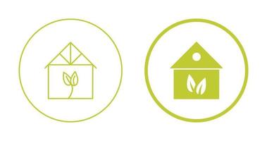 Green House Vector Icon