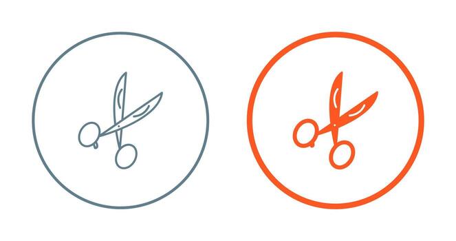 icono de vector de tijeras