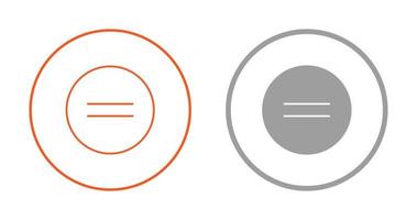 Equal To Vector Icon