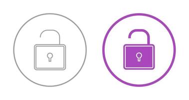 Open Lock Vector Icon Vector Icon