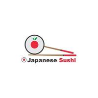 sushi vector icon label illustration design