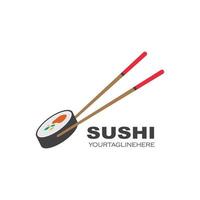 sushi vector icon label illustration design