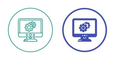 Settings Lcd Vector Icon