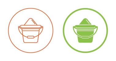 Sand Bucket Vector Icon