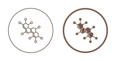 icono de vector de molécula