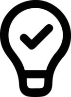 Idea solution icon symbol vector image. Illustration of the creative innovation concept design. EPS 10