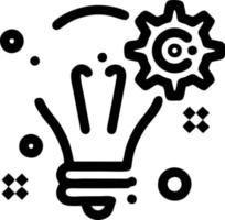 Idea solution icon symbol vector image. Illustration of the creative innovation concept design. EPS 10