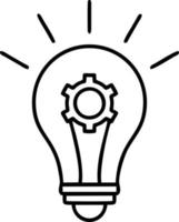Idea solution icon symbol vector image. Illustration of the creative innovation concept design. EPS 10