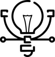 Idea solution icon symbol vector image. Illustration of the creative innovation concept design. EPS 10