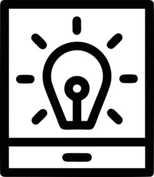 Idea solution icon symbol vector image. Illustration of the creative innovation concept design. EPS 10
