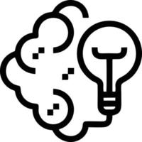 Idea solution icon symbol vector image. Illustration of the creative innovation concept design. EPS 10