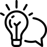 Idea solution icon symbol vector image. Illustration of the creative innovation concept design. EPS 10