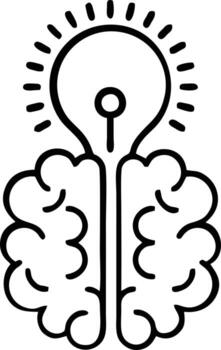 Idea solution icon symbol vector image. Illustration of the creative innovation concept design. EPS 10