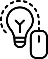 Idea solution icon symbol vector image. Illustration of the creative innovation concept design. EPS 10