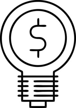 Idea solution icon symbol vector image. Illustration of the creative innovation concept design. EPS 10