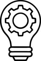 Idea solution icon symbol vector image. Illustration of the creative innovation concept design. EPS 10