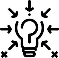 Idea solution icon symbol vector image. Illustration of the creative innovation concept design. EPS 10