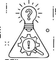 Idea solution icon symbol vector image. Illustration of the creative innovation concept design. EPS 10