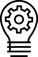 Idea solution icon symbol vector image. Illustration of the creative innovation concept design. EPS 10