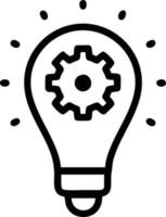 Idea solution icon symbol vector image. Illustration of the creative innovation concept design. EPS 10