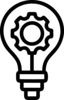 Idea solution icon symbol vector image. Illustration of the creative innovation concept design. EPS 10