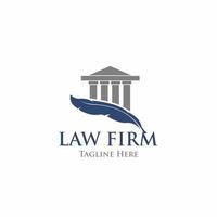 law firm logo template vector