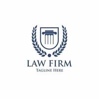 logotipo de la firma de abogados vector