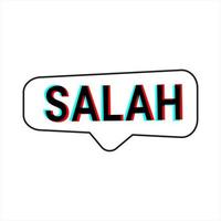 Salah White Vector Callout Banner with Information on Fasting and Prayer in Ramadan