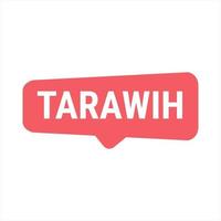 Tarawih Guide Red Vector Callout Banner with Tips for a Fulfilling Ramadan Experience