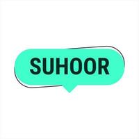 Suhoor Essentials Tips and Tricks for a Healthy Ramadan. turquoise Vector Callout Banner