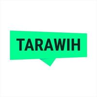 tarawih guía verde vector gritar bandera con consejos para un cumpliendo Ramadán experiencia