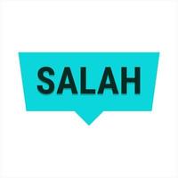 Salah Turquoise Vector Callout Banner with Information on Fasting and Prayer in Ramadan